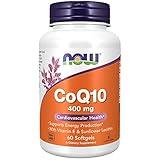 NOW Foods Supplements, CoQ10 400 mg, Pharmaceutical Grade, All-Trans Form produced by Fermentation, 60 Softgels