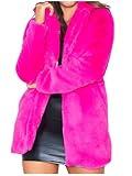 TOPONSKY Outfits Faux Fur Coats Pinot Cruella Winter Furry Women Fuzzy Jackets Rose S