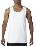 Fashion Gildan 5200 Heavy Adult Tank Top White X-Large