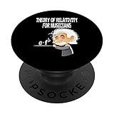 Theory Of Relativity Music Humor Funny Christmas Gift PopSockets Grip and Stand for Phones and Tablets