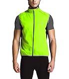 Outto Men' Reflective Running Cycling Vest for Safty and Windproof(X-Large,Green)