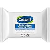 Cetaphil Gentle Makeup Removing Face Wipes, Daily Cleansing Facial Towelettes Gently Remove Makeup, Fragrance and Alcohol Free, 25 Count