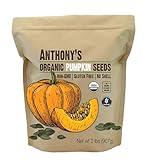 Anthony's Organic Pumpkin Seeds, 2 lb, Gluten Free, Non GMO, No Shell, Unsalted, Raw