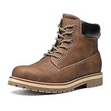 Bruno Marc Men's Insulated Winter Casual Boots Outdoor Warm Cold-Weather Work Boots,Brown,Size 10,SBSB226M-1