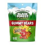 Black Forest Gummy, Bears, Fruit Flavor, Deliciously Juicy, Made with Real Fruit Juice, 10 oz