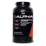 Alpha JYM Testosterone Support | Male Vitality, Hormone Optimization, Ashwagandha, Fenugreek, Eurycoma, Damiana, Quercetin, DIM | JYM Supplemental Science | 180 Vegetarian capsules