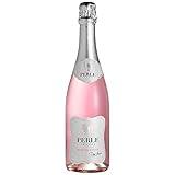 Pierre Chavin Perle Rose Alcohol-Free 0.0% Sparkling Rose From France, Halal Certified, Vegan, Sulphite Free (750ml, 1 Bottle)