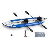 Sea Eagle 420X Explorer Inflatable Kayak- Fishing, Touring, Camping, Exploring &White Watering-Self Bailing, Removable Skeg, Drop Stitch Floor (420X Pro w/Carbon Paddle Package)