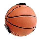 Basketball Holder Wall Mount, Space Saver Basketball Bracket Basketball Storage Rack Football Soccer Volleyball Sports' Ball Display Holder Plastic Stand Claw - Black (1 Pack)