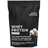 Sports Research Whey Protein - Sports Nutrition Whey Isolate Protein Powder for Lean Muscle Building & Workout Recovery - 5 lb Bag Bulk Protein Powder - Creamy Vanilla, 63 Servings