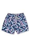 The Endless Summer Mens Swimming Trunks Swimwear Elastic Shorts with Cool Prints, Flamingo Denim, Size 2X