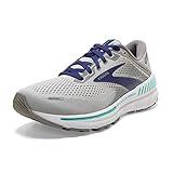 Brooks Women's Adrenaline GTS 22 Supportive Running Shoe - Alloy/Blue/Green - 9.5 Wide