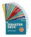 Disaster Deck - Kit Ready Emergency Survival Cards, Guide, Preparedness, Instructions for Disasters, Earthquake, Wildfire, Hurricane, Tornado, Flooding, Heatwave, and Winter Storms. Stocking Stuffer.