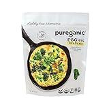 Pureganic Eggless Ready Mix, Vegan Egg Replacer, Plant Based Egg Substitute Organic Gluten Free Soy Free Kosher Non-GMO, Healthy Egg Alternative, 11.37 oz, (Pack of 1)