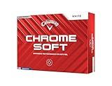 Callaway Golf Chrome Soft Golf Balls (2024 Version, Standard, White)