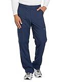 Dickies Dynamix Scrub Pants for Men with Zip Fly, Athletic-Inspired with Four-Way Stretch and Moisture Wicking DK110, M, Navy