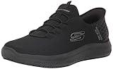 Skechers Men's Summits Colsin Sr Hands Free Slip-Ins Sneaker, BBK, 11 Wide