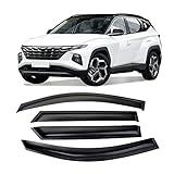 Arokzn Tape-On Side Window Visor Deflectors Rain Guards Designed for Hyundai Tucson 2016-2021 SE SEL Value Limited Sport Ultimate 94457