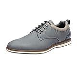 Bruno Marc Men's Grey Dress Shoes Casual Oxford LG19011M 6.5 M US