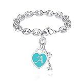 AryaHozel Initial Charm Bracelets for Teen Girls Women Tween Teenage Girl Gifts Trendy Stuff Jewelry 6 8 10 12 14 15 13 Year Old Birthday Ideas Back School Stocking Stuffers Teens Adults