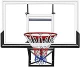 54-Inch Wall Mounted Backboard and Rim Combo Basketball Hoop with Polycarbonate Backboard Adjustable Height