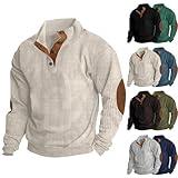 Todays Daily Deals Clearance Long Sleeve Shirts for Men Cotton Lightweight Quater Button Down Sweatshirts 2024 Fall Loose Golf Shirt Pullover