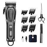 Haokry Hair Clippers for Men Professional - Cordless&Corded Barber Clippers for Hair Cutting & Grooming Rechargeable Beard Trimmer