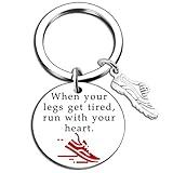 Running Accessories for Men Runner Gifts Men Cross Country Running Gifts for Men Track and Field Keychain Runners Gifts for Marathon Runner Fitness Gym Runner Inspirational Gifts for Male Females