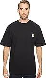 Carhartt Men's Loose Fit Heavyweight Short-Sleeve Pocket T-Shirt, Black