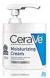 CeraVe Moisturizing Cream with Pump 16 oz Daily Face and Body Moisturizer for Dry Skin