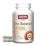 Jarrow Formulas Zinc Balance 15 mg - 100 Servings (Veggie Caps) - Includes Copper - Essential Mineral for Immune System Support - Immune Support Supplement - Gluten Free Zinc Copper Supplement - Vegan