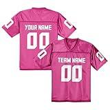 Custom Football Jersey Pink Jerseys Football Uniform Shirts Personalized Team Name Number Fans Gift Men Women Youth S-7XL