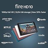 Fire HD 10 Tablet (10.1" 1080p full HD display, 32 GB) – Black (2019 Release)