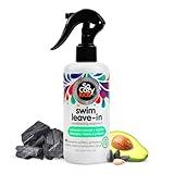 SoCozy Swim Leave In Conditioner Spray & Treatment for Kids Hair (8 Fl Oz) Protects & Repairs Pool, Sun & Salt Damaged Hair, Gentle Formula with Activated Charcoal, Vitamin B5 & Sunflower Seed Extract