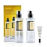 COSRX Glass Skin Starter Set, Advanced Snail 96% Mucin Power Essence (3.38 fl.oz*2) & Retinol 0.1% Cream Mini Sample (0.1 oz), Daily Hydrating & Firming Korean Skin Care Kit for Beginners, Gift Set