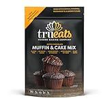 TruEats Dutch Chocolate Muffin & Cake Mix: Diabetic Friendly, Protein & Fiber Rich, Low Glycemic & Gluten Free, No Sugar Added, Vegan Friendly, Dairy Free, Plant Based, Sweetened with Monk Fruit Sweetener