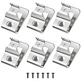 Belt Clips for Dewalt, 6pcs 304 Stainless Steel Drill Tool Clips Hook Kit with Screws for Dewalt N268241 Fit for 20V Power Tools DCD980 DCD985 DCD980L2 DCD985L2