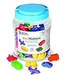 Learning Resources Mini Motors Counting and Sorting Fun Set - 72 Pieces, Ages 3+ Car Counters for Kids, Preschool Math Counters, Math for Preschoolers