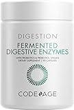 Codeage Digestive Enzymes Supplement, 3-Month Supply, Gut Health Probiotics, Prebiotics, Fermented Multi Enzymes, Plant-Based Superfood, One Capsule a Day, Vegan, Non-GMO, 90 Capsules