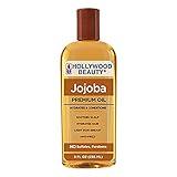 Hollywood Beauty Jojoba Hair Oil, 8oz Bottle, Light Non Greasy, Hydrates & Conditions Hair, Soothes scalp, Anti-Frizz fighter, Can be Used as a Hot Oil Treatment