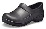 Crocs Women's Neria Pro II Clogs, Slip Resistant Work Shoes, Black, 8