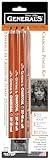 General's Charcoal Pencil Kit, Assorted Hardness, Set of 5