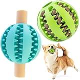 2.8'' Dispensing Puzzle Toys, Interactive Treat Dog Toys for Medium Dogs, Blue Puppy Teething Toys, Dog Balls Dog Puzzle Toys for Slow Feeder, Boredom, Training Dog Toys for Aggressive Chewer