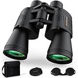 High Power Binoculars for Adults - 20x52 HD Large View Binoculars with Low Light - Professional Binoculars for Bird Watching Hunting Stargazing Football Travel Cruise Outdoor Sports with Carrying Bag