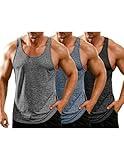 COOFANDY Mens Activewear Tank Tops Bodybuilding Stringer Tank Tops Y-Back Gym Fitness T-Shirts