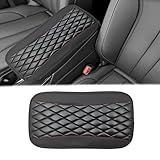 Car Center Console Cover, Universal Leather Waterproof Armrest Seat Box Cover Protector, Comfortable Car Decor Accessories Fit for Most Cars, Vehicles, SUVs-Black