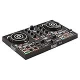 Hercules DJControl Inpulse 200 – DJ controller with USB, ideal for beginners learning to mix - 2 tracks with 8 pads and sound card - Software and tutorials included