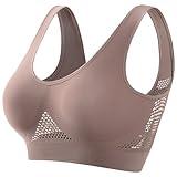 Generic Lightning Deals of Today Amazon Outlet Clearance Items Women's Sports Bras Everyday Bras Wireless Bras for Large Breasted Women No Wire Bra No Wire Bras for Women Plus Size, Beige-2