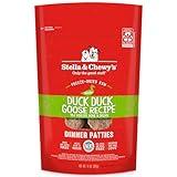 Stella & Chewy's Freeze Dried Raw Dinner Patties – Grain Free Dog Food, Protein Rich Duck Duck Goose Recipe – 14 oz Bag