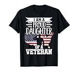 Proud Daughter Veteran Nothing Scares Patriotic Veterans Day T-Shirt